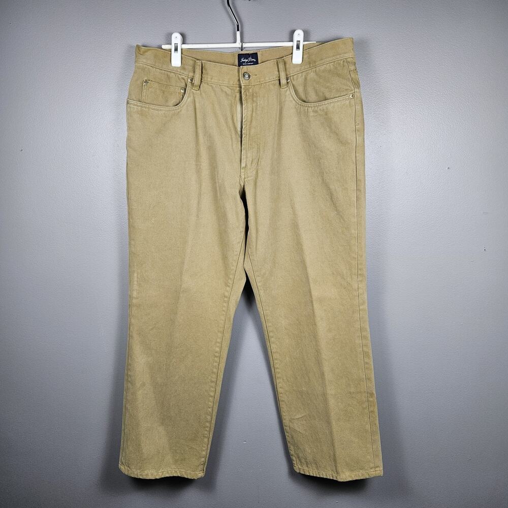 Indigo Palms‎ Classic Fit Sand Twill Jeans Men's 38x29 Straight Leg Cotton